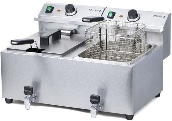 Friteuse – Dubbele Frituurpan – Snackkoker – Frituurketel, Corvance B.V., Verzenden, Nieuw, Corvancebol@gmail.com