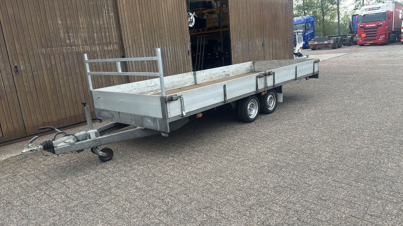 Aanhanger 5 meter - Ideaal voor diverse transporten, Auto diversen, Aanhangers en Bagagewagens, Ophalen of Verzenden, Gebruikt