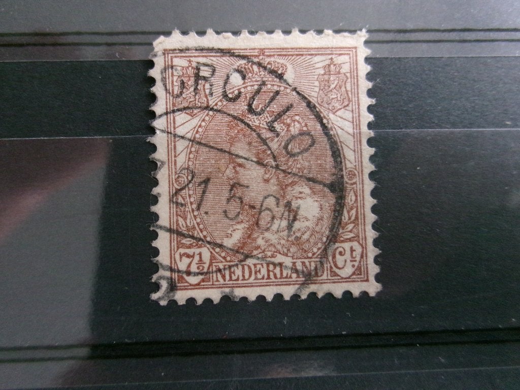 1899 - koningin wilhelmina 7,5 ct (161a), Postzegels en Munten, Ophalen of Verzenden, Gestempeld