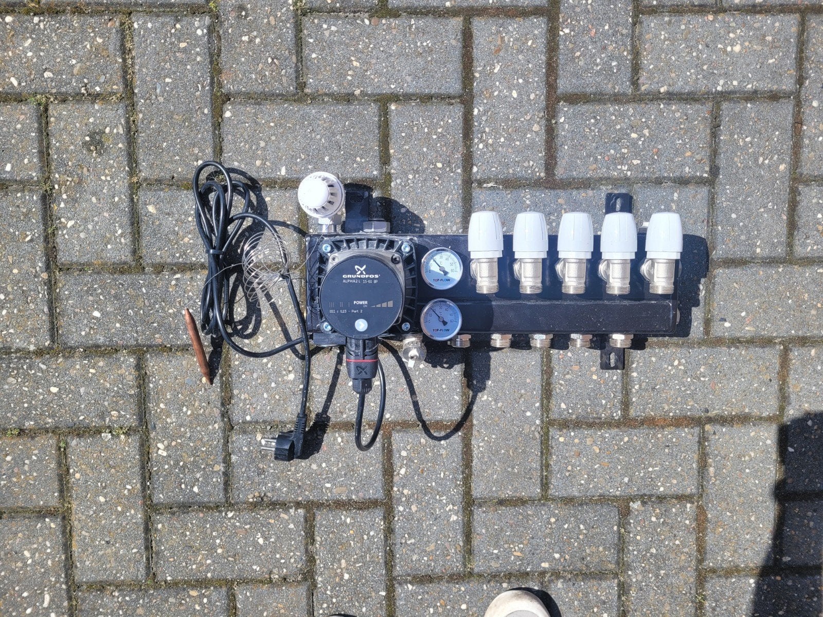 Vloerverwarming verdeler 5 groepen met Pomp, Ophalen, Gebruikt, Minder dan 30 cm, Overige typen
