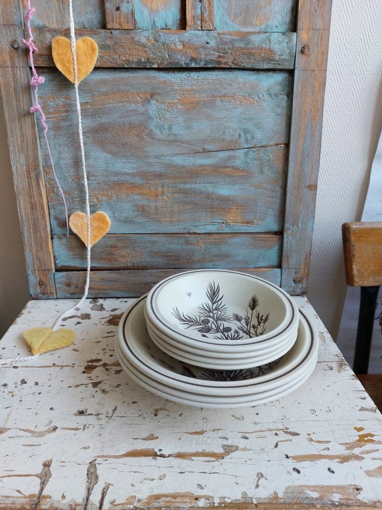 Vintage schaaltjes en diepe bordjes van Pinewood Grindley, Antiek en Kunst, Ophalen of Verzenden