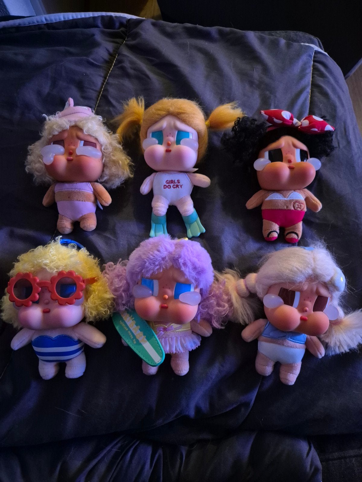 5 x POP MART Crybaby "Vacation Mode On" Pluche Tashangers, Ophalen of Verzenden, Zo goed als nieuw