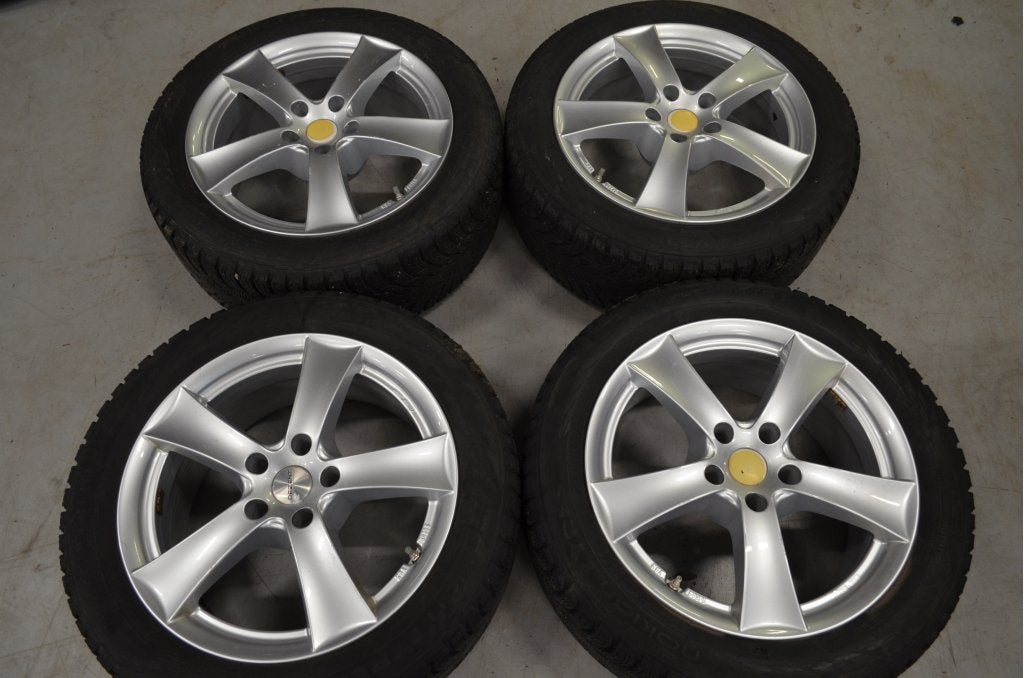17" Audi A5 Velgen 5x112 ET27 66.5 + Winterbanden + TPMS, Niet ingevuld, Gebruikt, Banden en Velgen, Niet ingevuld