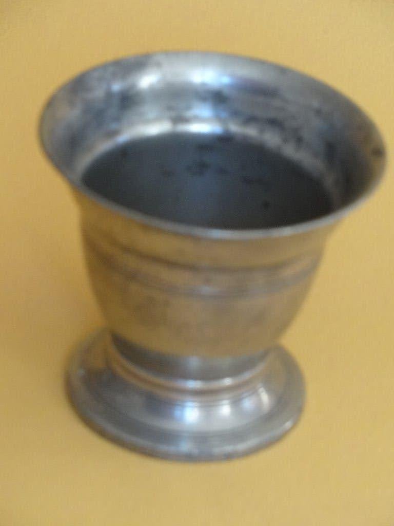 tinnen Gero beker, gemerkt, hoog ca 7 cm, Antiek en Kunst, Kunst | Designobjecten, Verzenden, Overige typen, Zilver, Metaal