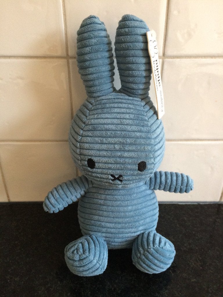 nijntje knuffel blauw rib - Nieuw met prijskaartje, Blauw, Nijntje, Ophalen of Verzenden, Met label
