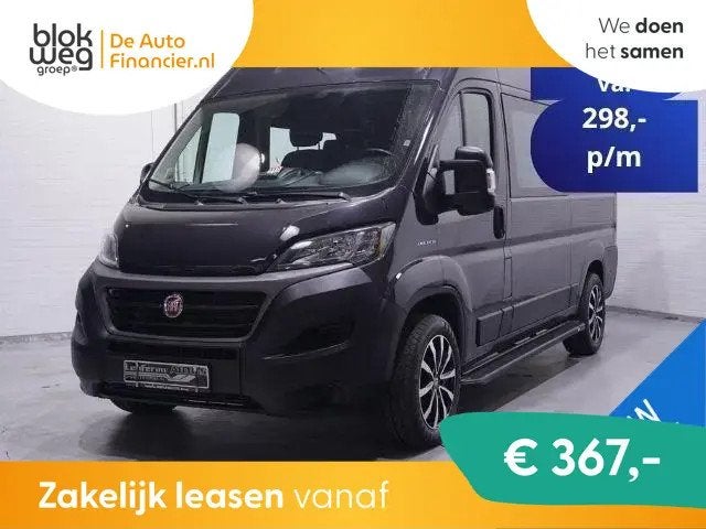 Fiat Ducato 2.3 MultiJet 120 pk Dubbel Cabine L € 22.800,0, Stof, Zwart, Origineel Nederlands, Bedrijf