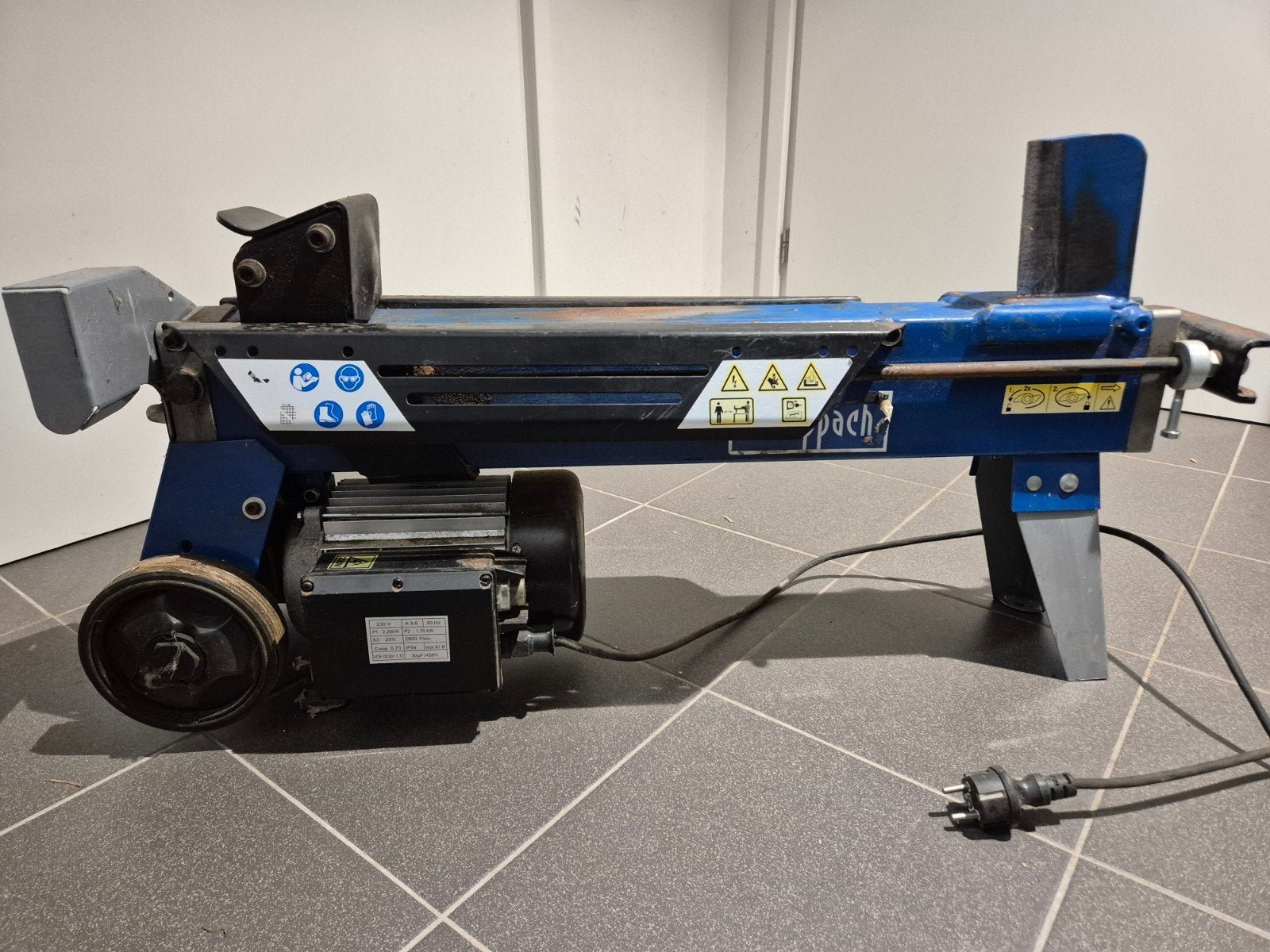 scheppach HL660 houtklover, Ophalen, Onbekend, Onbekend, Liggend
