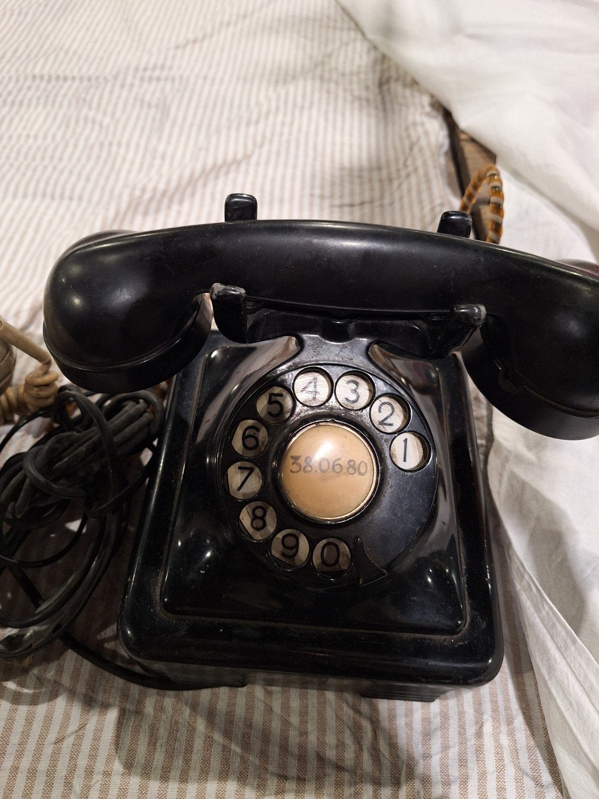 Bakeliet draaitelefoon, Telecommunicatie, Ophalen of Verzenden, Gebruikt, Bakeliet