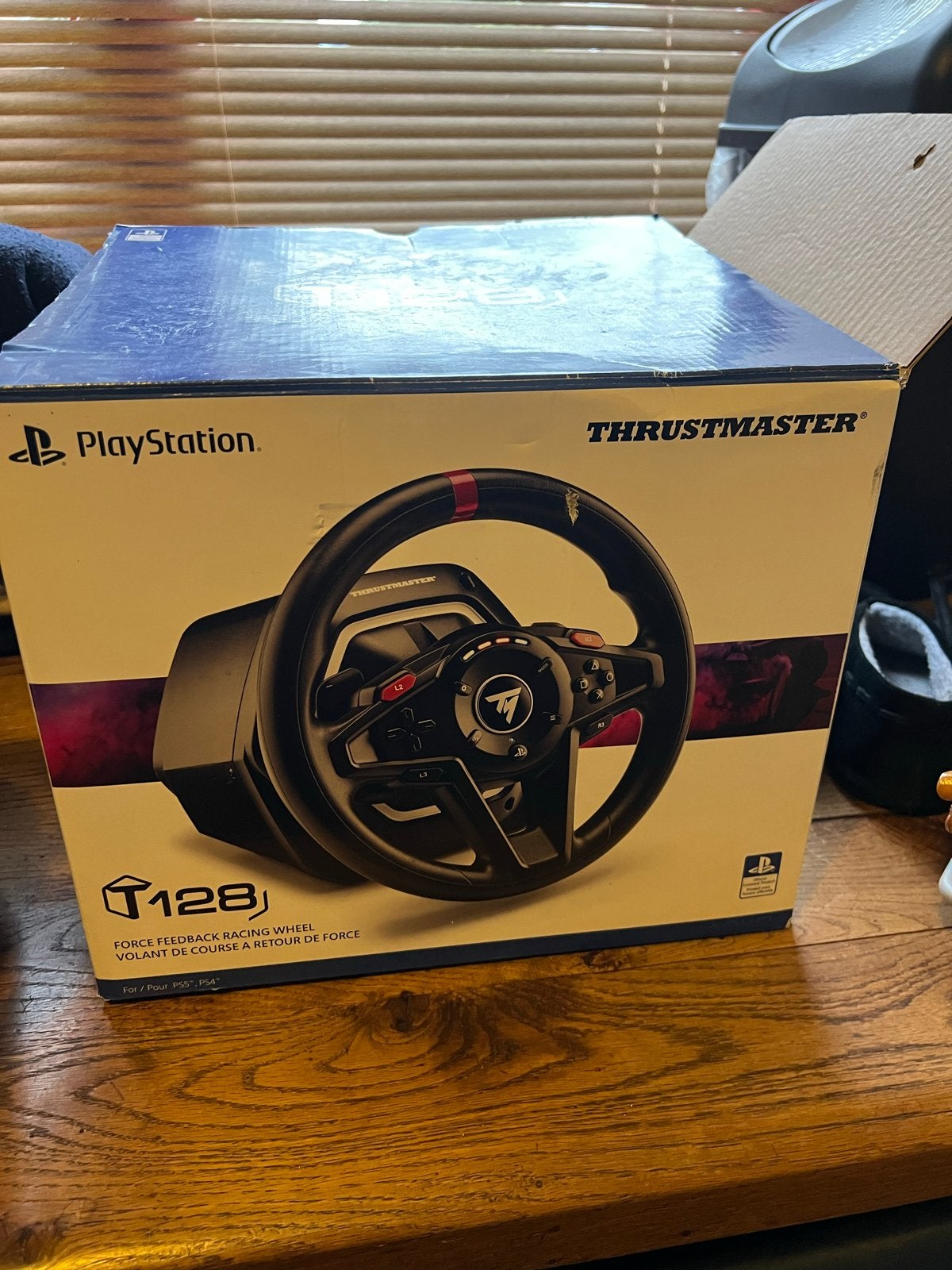 Thrustmaster T128 Force Feedback Racing Wheel PS4/PS5/PC, Spelcomputers en Games, Ophalen, Overige merken, Gebruikt