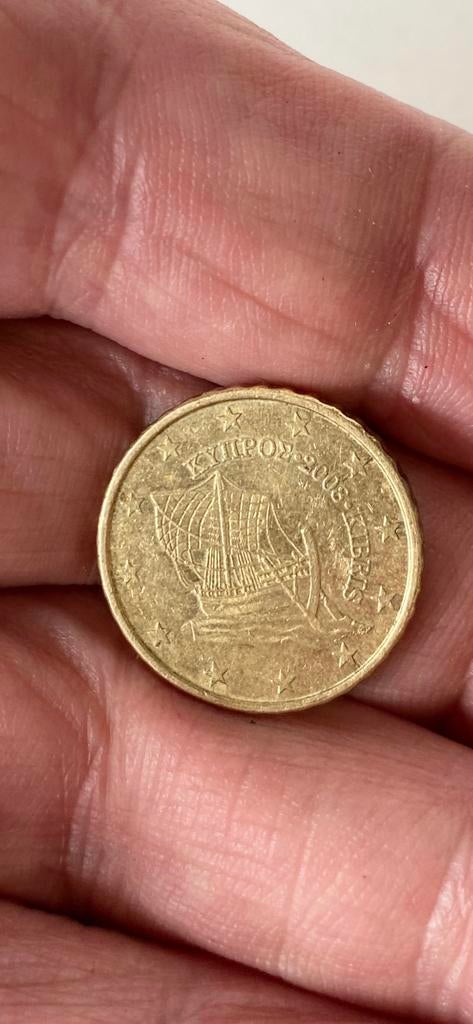 munt:  0,10 €  CYPRUS, Ophalen of Verzenden, Cyprus, 10 cent, Losse munt