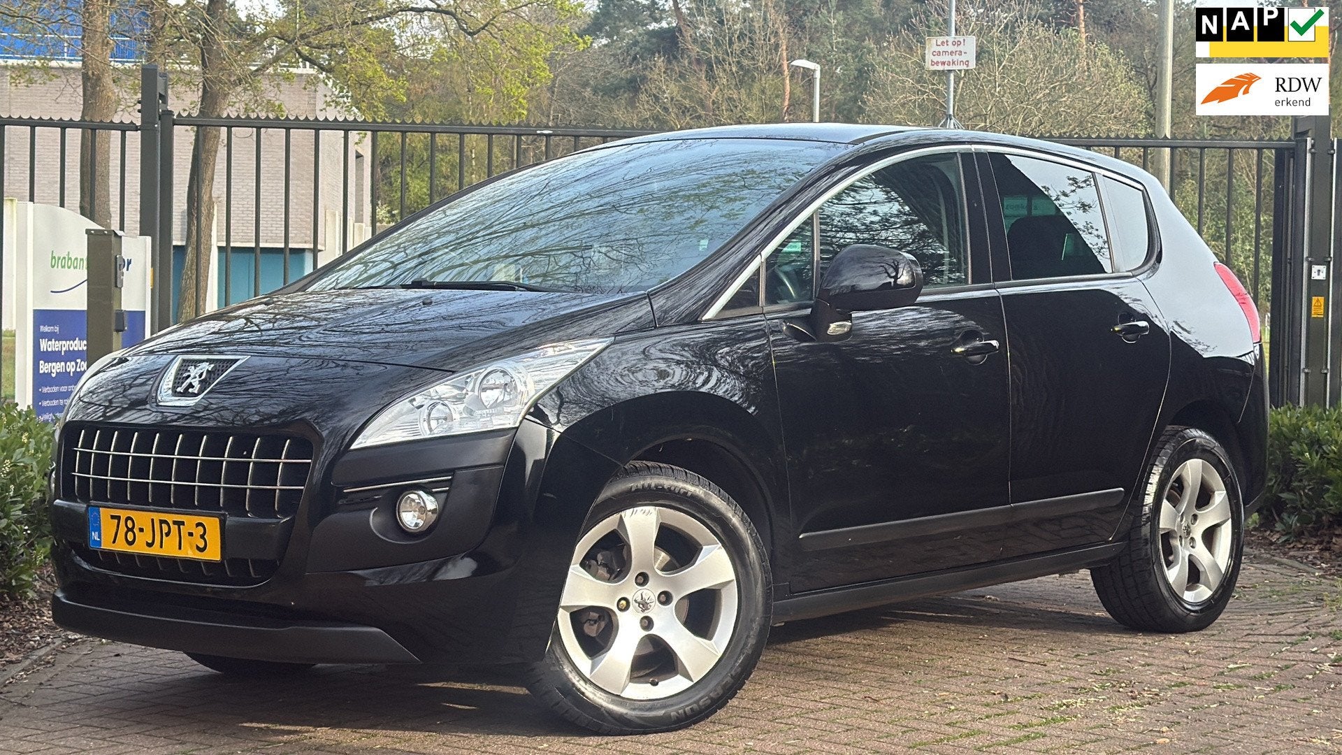 Peugeot 3008 1.6 VTi Première, Auto's, Voorwielaandrijving, Gebruikt, 4 cilinders, Zwart