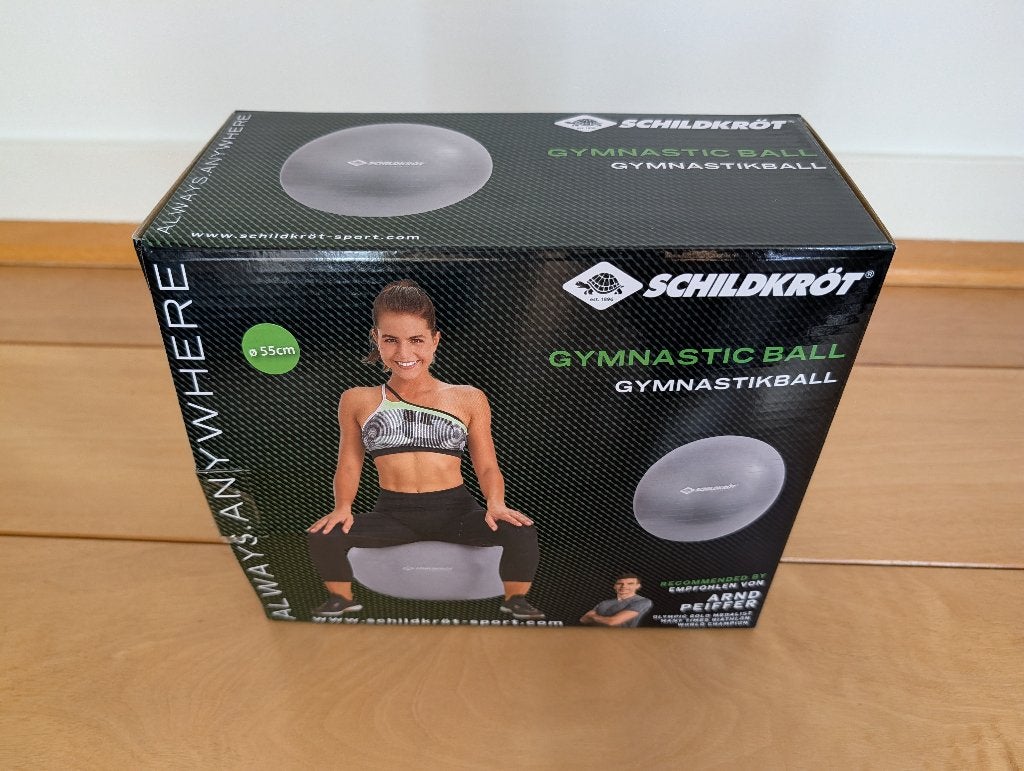 Schildkröt Gymnastiekbal / Fitnessbal - 55 cm - Grijs, Sport en Fitness, Fitnessmaterialen, Ophalen, Gebruikt, Fitnessbal