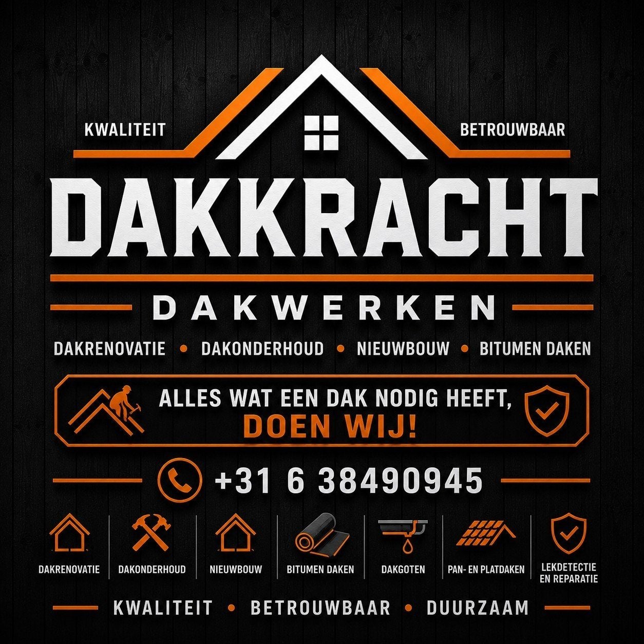 Dakdekker Bitumen dak, Ophalen of Verzenden