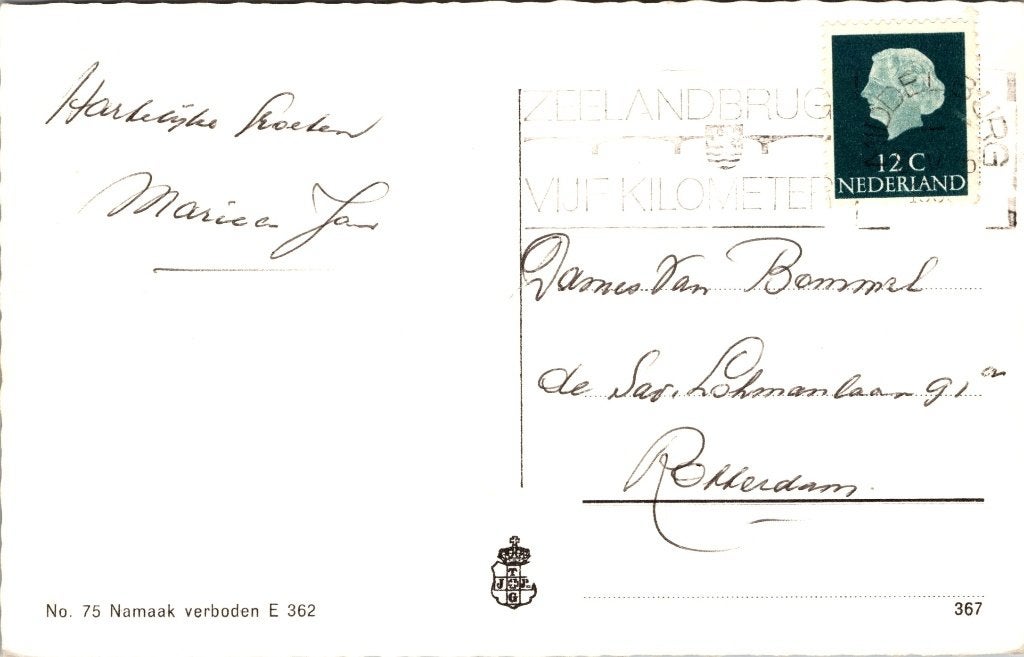 Domburg - 12 ansichtkaarten groeten uit, Verzenden, 1960 tot 1980, Gelopen, Zeeland