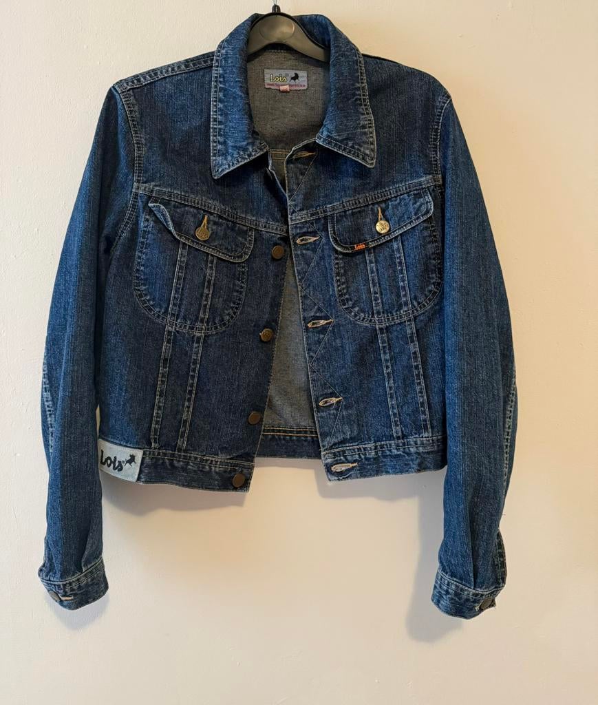 vintage spijkerjas lois, Ophalen, Zo goed als nieuw, Blauw
