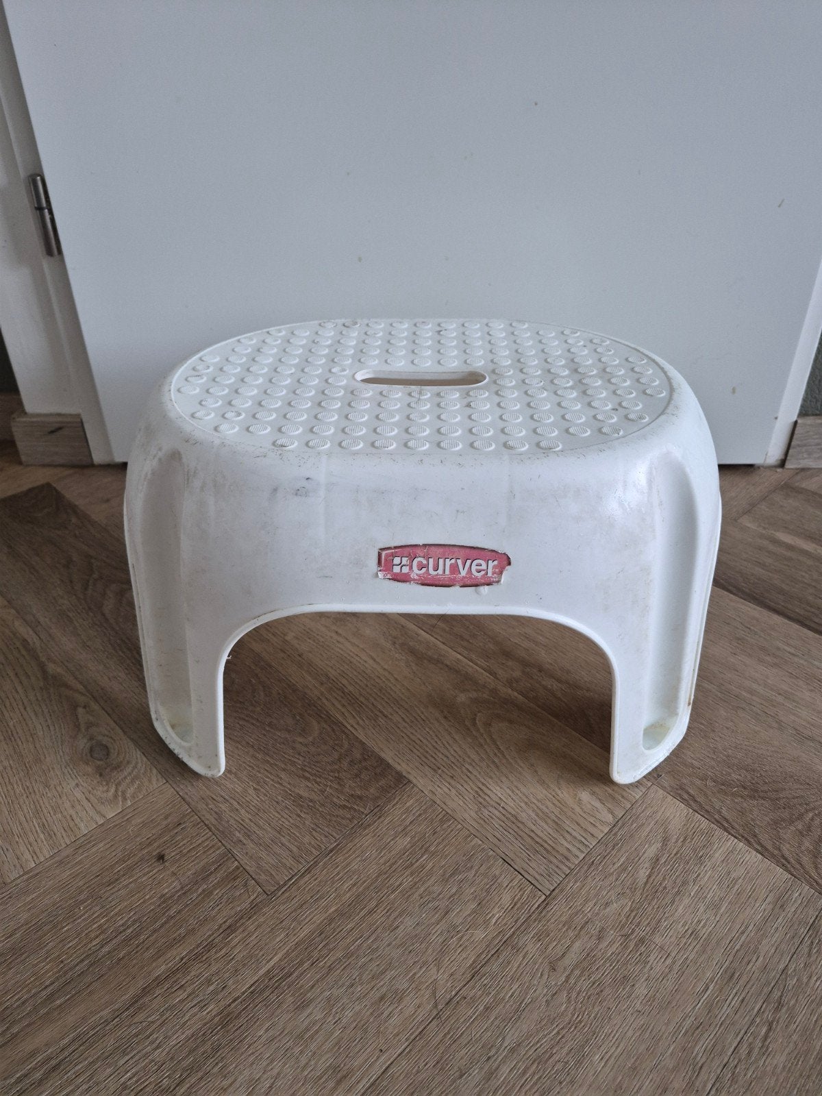 Witte kunststof opstapje - Curver, Huis en Inrichting, Ophalen, Gebruikt, Kunststof