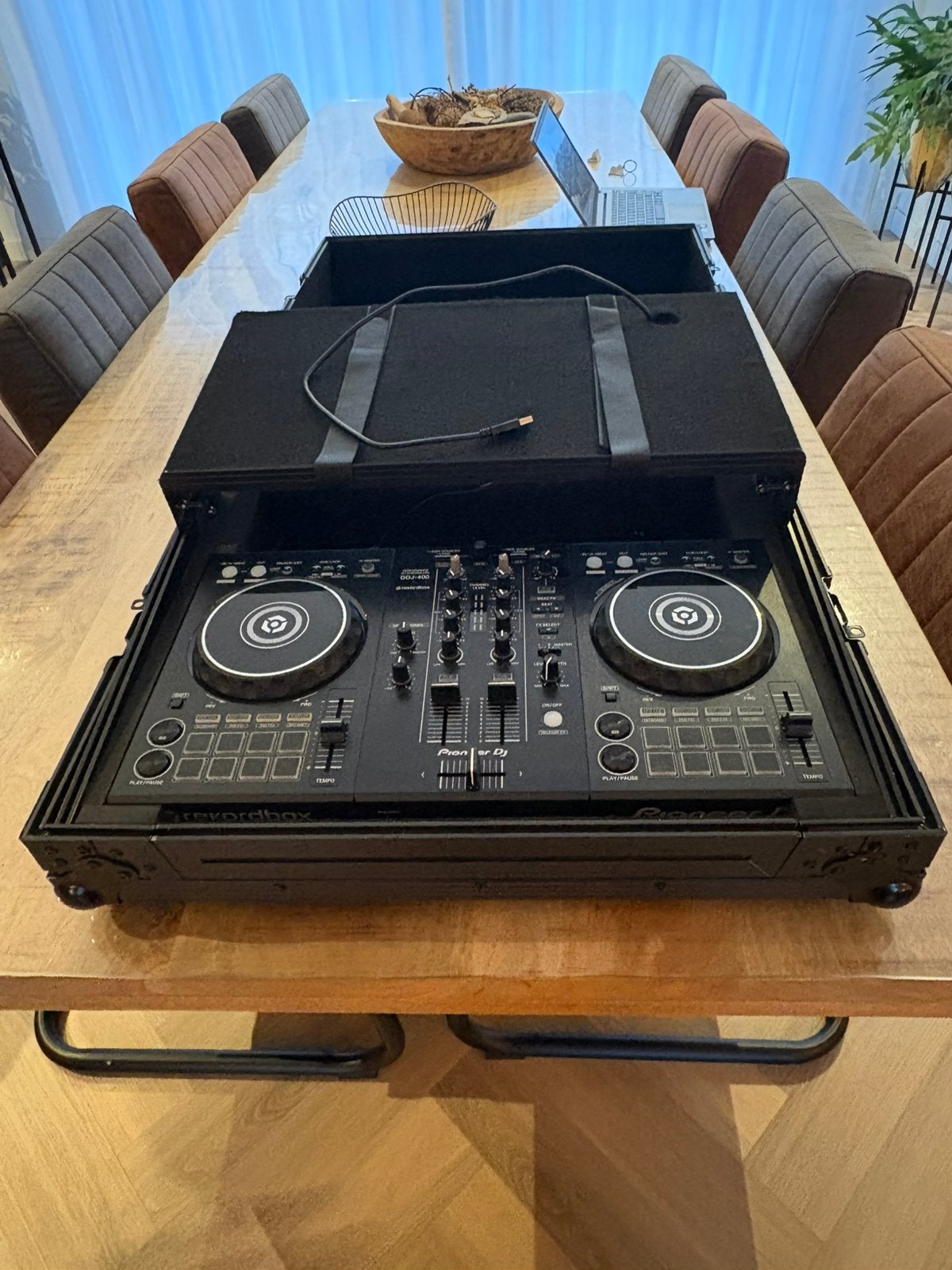 Dj controller pioneer DDJ-400 met zomo flightcase, Ophalen, Zo goed als nieuw, Pioneer