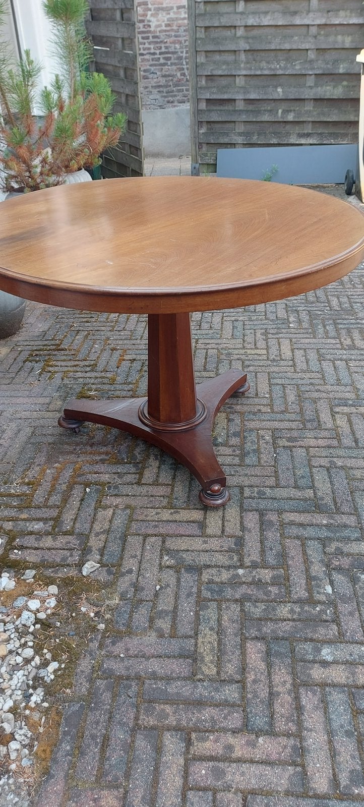 Mahonie tafel., Antiek en Kunst, Ophalen