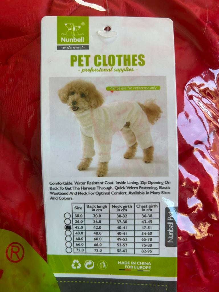 Fleece regenjas hond, Dieren en Toebehoren, Ophalen of Verzenden, Nieuw