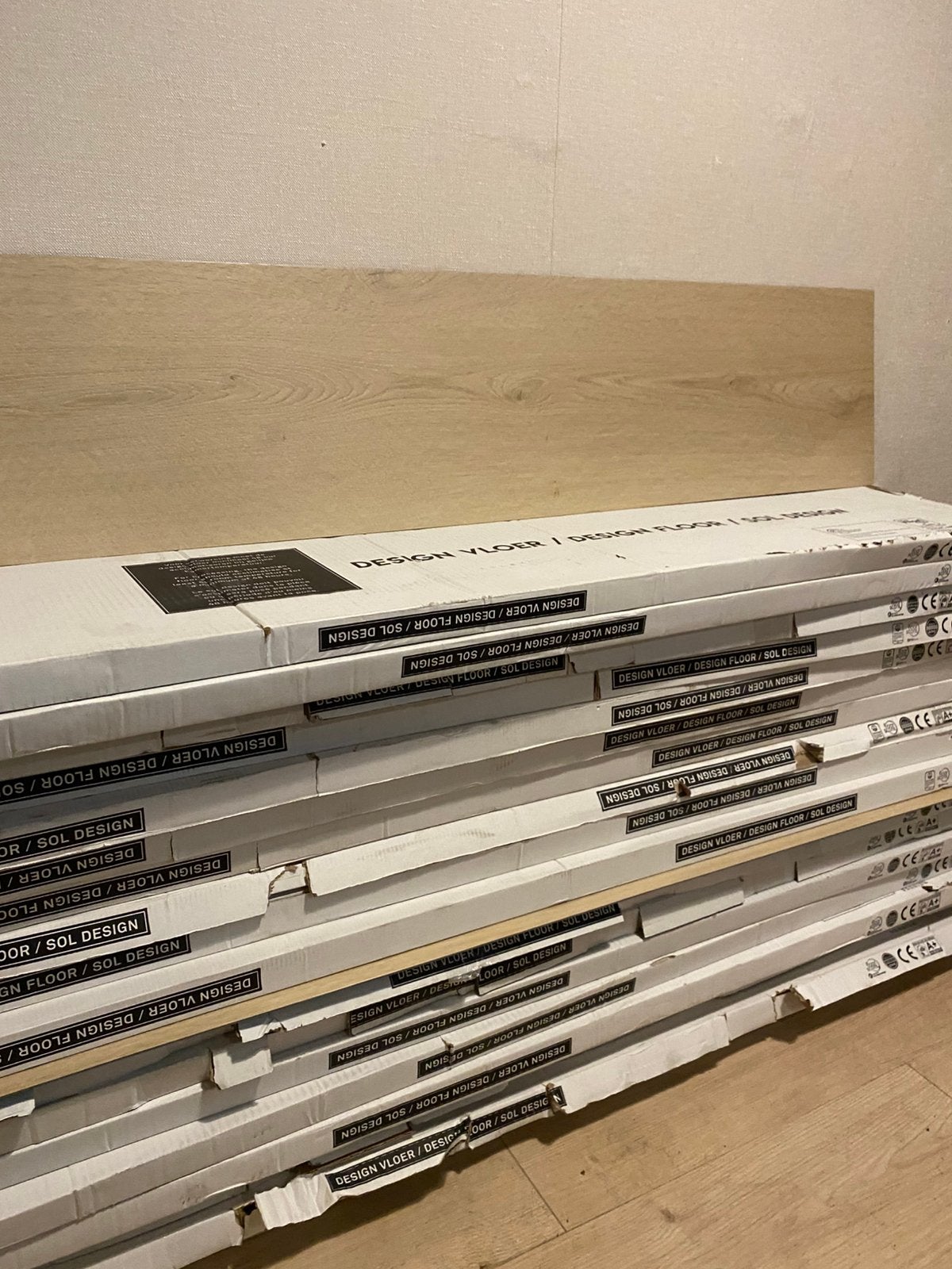 Pvc plak lamiaat met geïntegreerde ondervloer, Ophalen, Nieuw, 10 tot 25 m², Laminaat