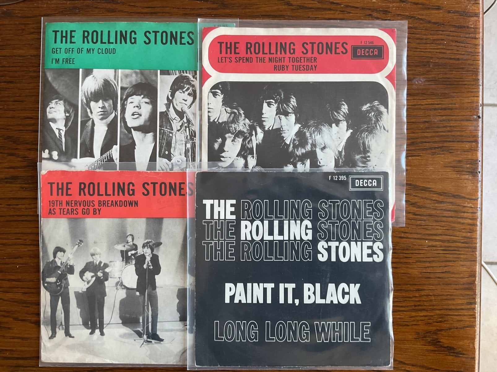 4 Mooie Singles van de Stones, Ophalen of Verzenden, Zo goed als nieuw, Pop