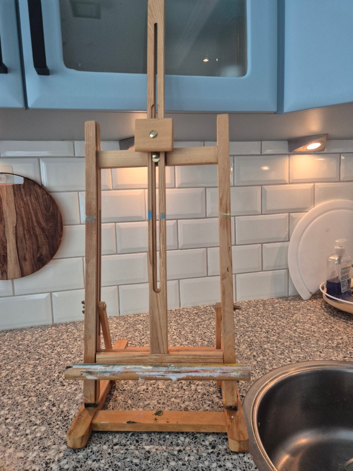 Houten tafel ezel - Gebruikt., Hobby en Vrije tijd, Ophalen of Verzenden, Gebruikt, Ezel