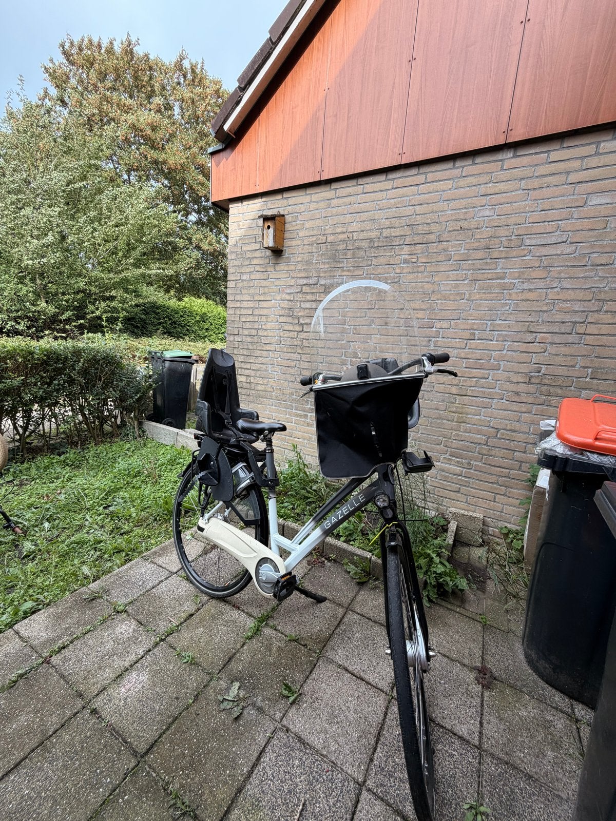 Gazelle damesfiets 28 inch met 2 Bobike kinderzitjes, Ophalen, Gebruikt, Gazelle