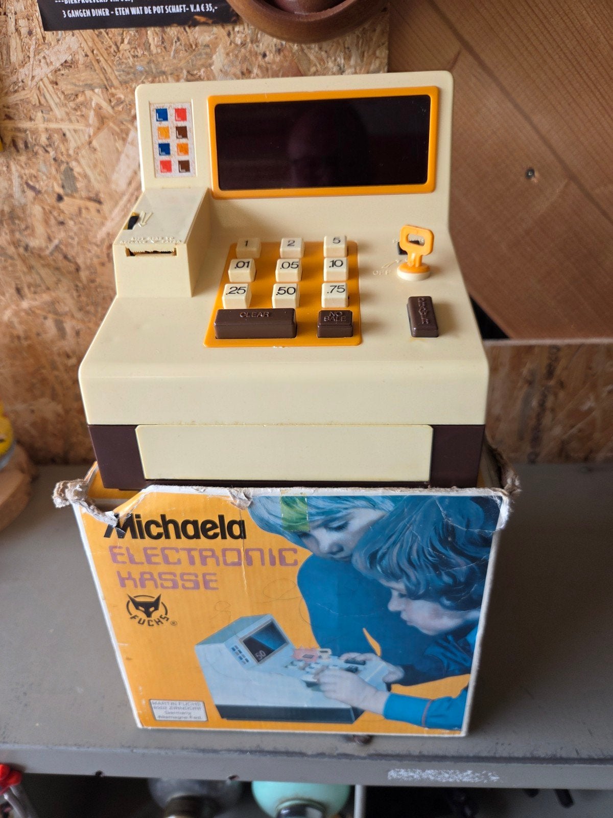 Vintage Retro Michaela Electronic Kassa fuchs, Ophalen, Zo goed als nieuw, Jongen of Meisje