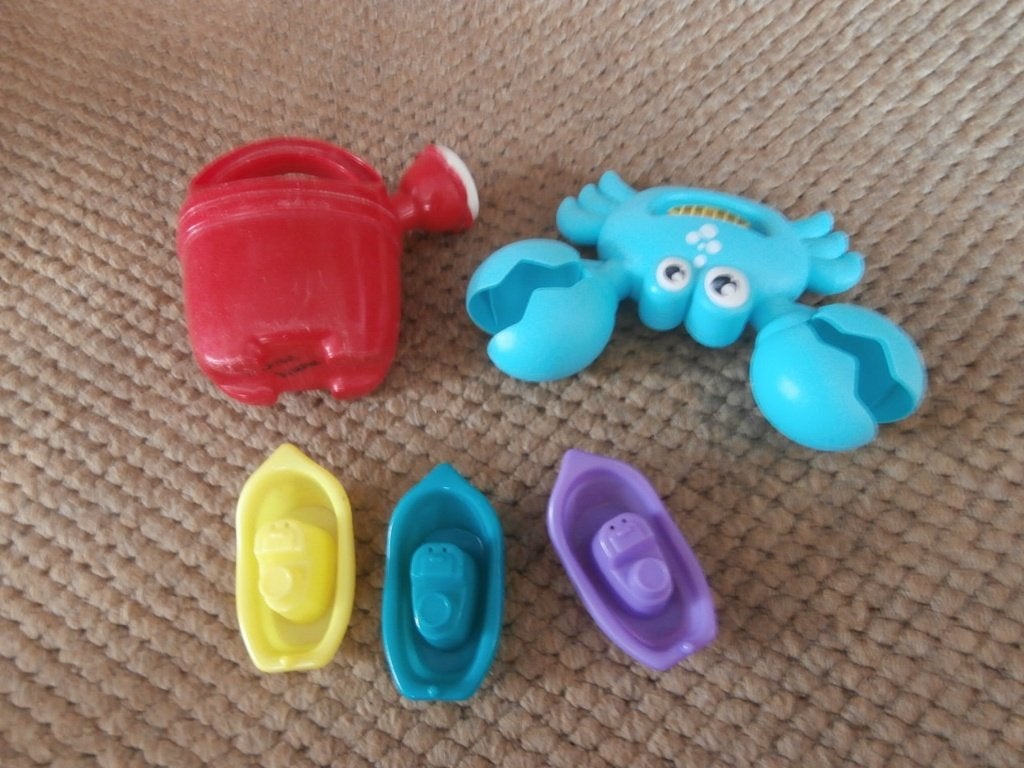 gieter bootje krab om water te spelen boot speeltuin zwembad, Ophalen of Verzenden, Zo goed als nieuw