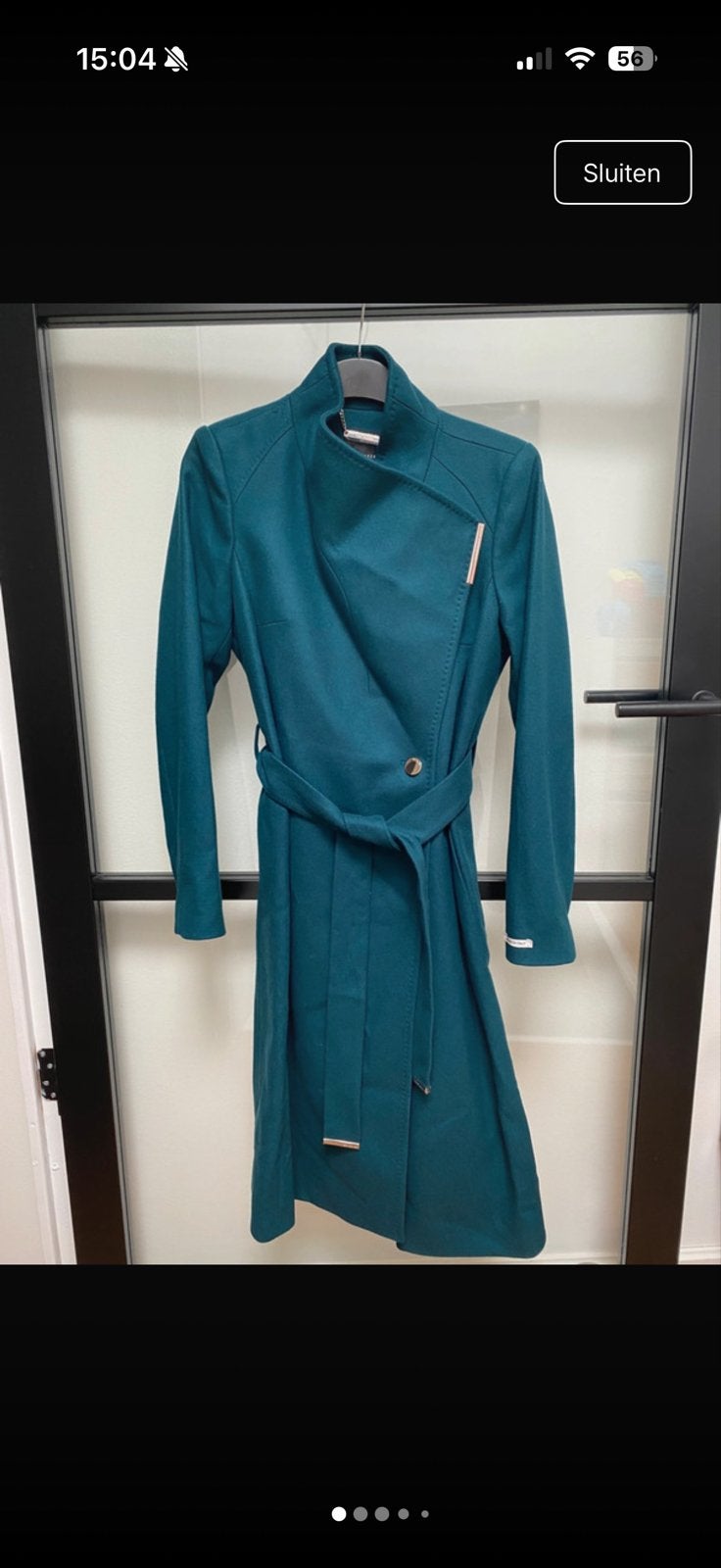 Ted Baker London Teal Jas - Nieuw met kaartjes, Kleding | Dames, Jassen | Winter, Ophalen of Verzenden, Nieuw, Maat 34 (XS) of kleiner