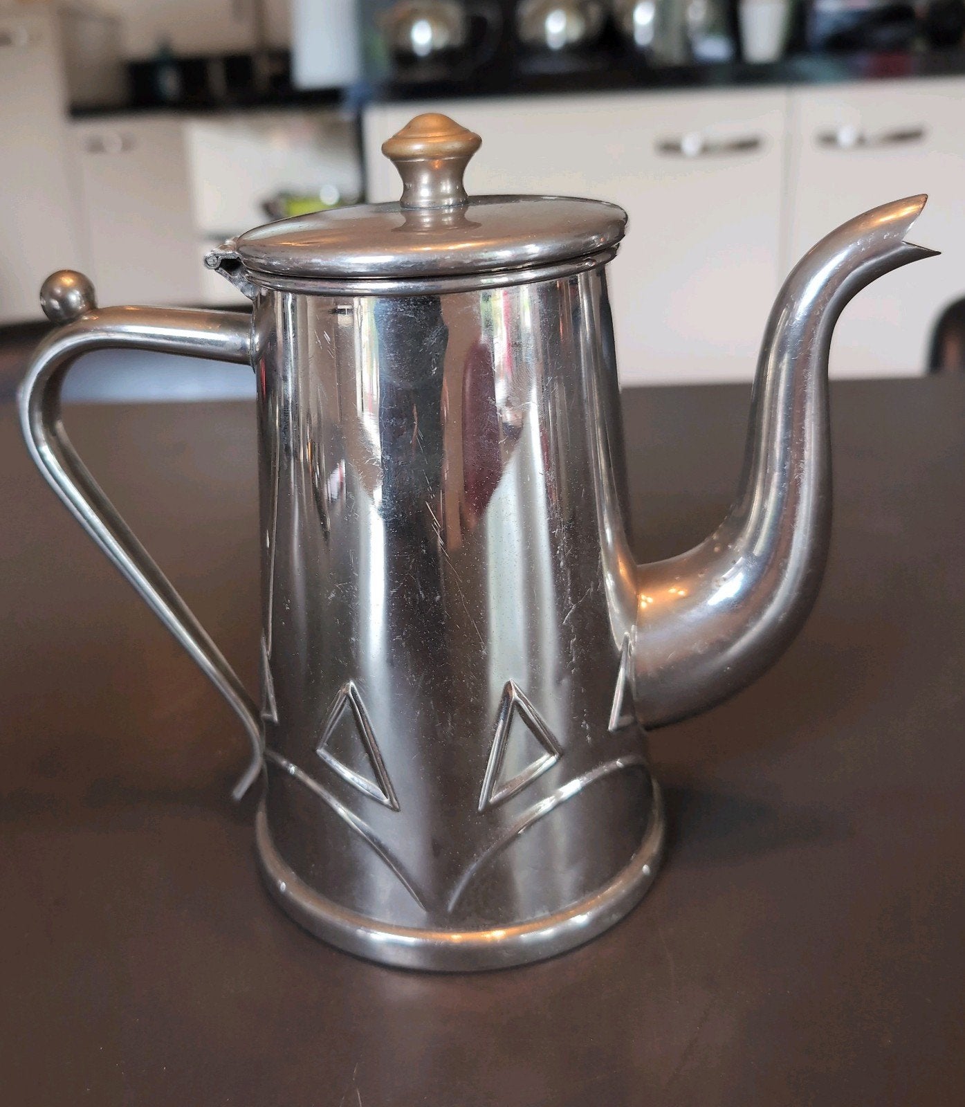 Metalen koffie of theekan GBN 1920/1930, Antiek en Kunst, Ophalen of Verzenden