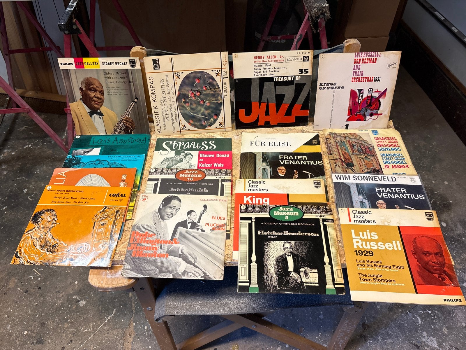 Grote collectie jazz en klassieke LP's - Vintage vinyl, Gebruikt, Overige genres, 7 inch, Ophalen of Verzenden