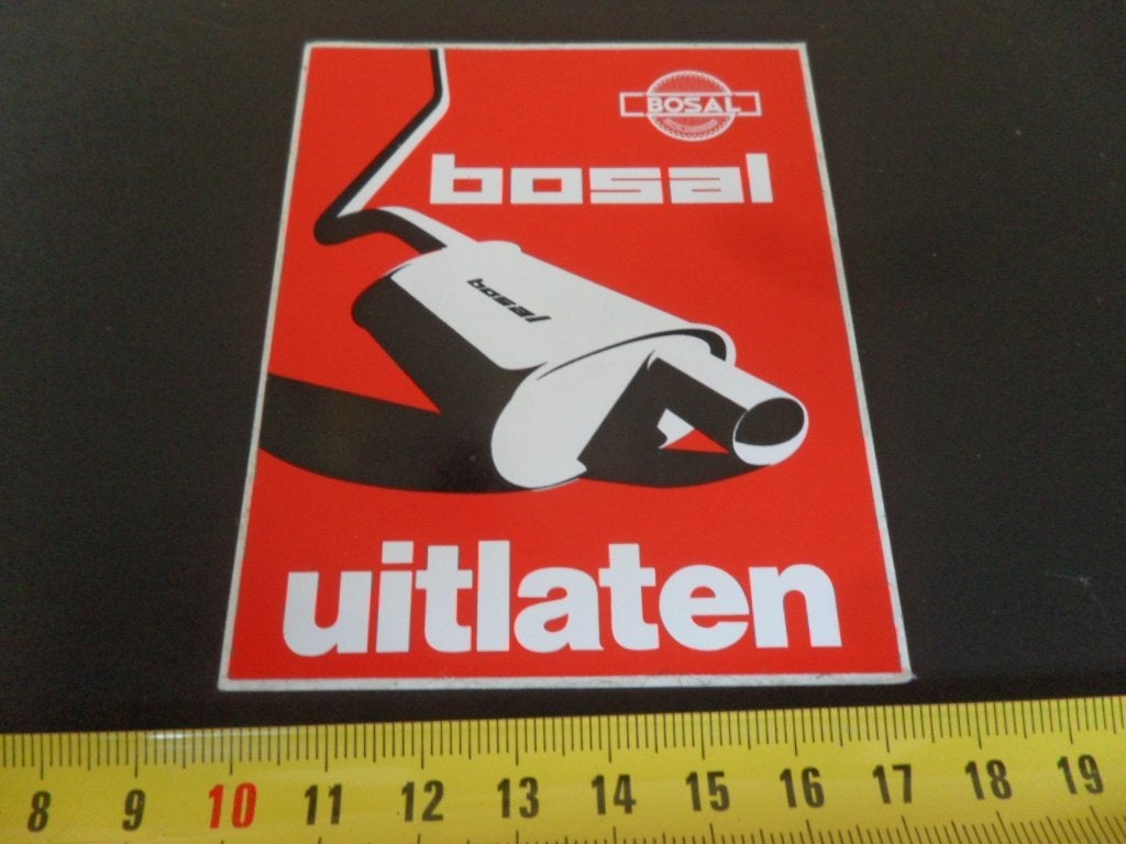 sticker BOSAL Uitlaten  AX072*, Verzamelen, Ophalen of Verzenden, Zo goed als nieuw