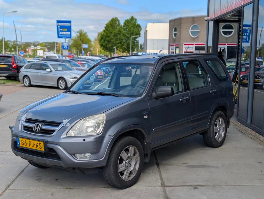 Honda CR-V 2.0i Executive - Airco - Leer - 4x4 -, Auto's, Honda, 1998 cc, Zwart, 4 cilinders, 150 pk