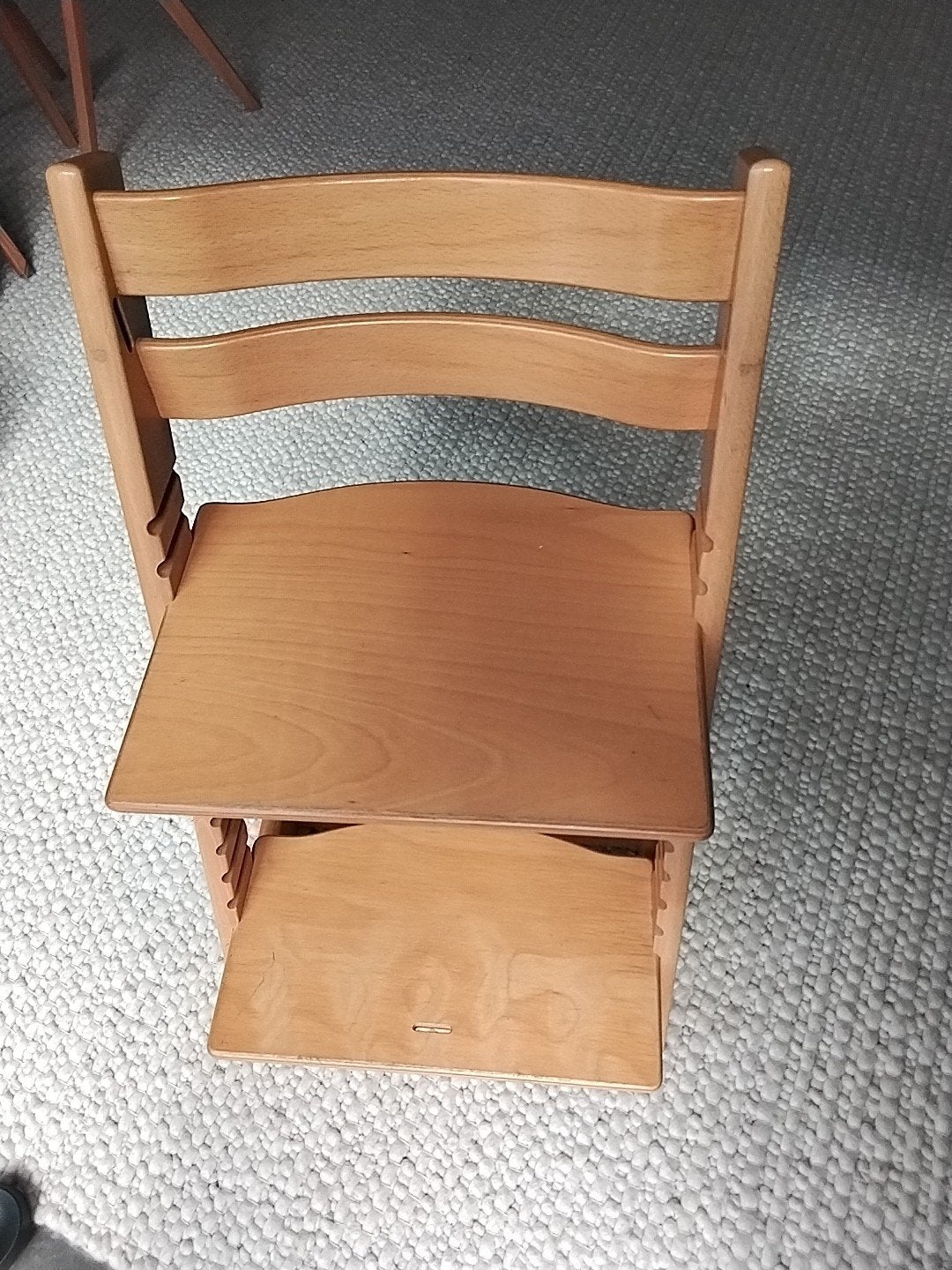 Stokke Tripp Trapp meegroeistoel - naturel hout, Ophalen, Gebruikt, Meegroeistoel, Aanschuifbaar