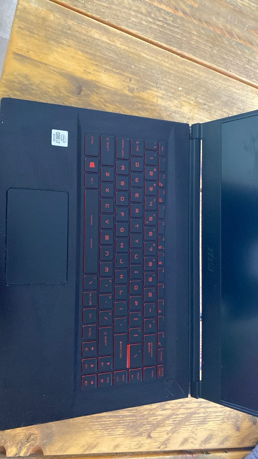 MSI Gaming Laptop Intel Core i7 10e generatie, Gebruikt, Met videokaart, Ophalen of Verzenden, Gaming