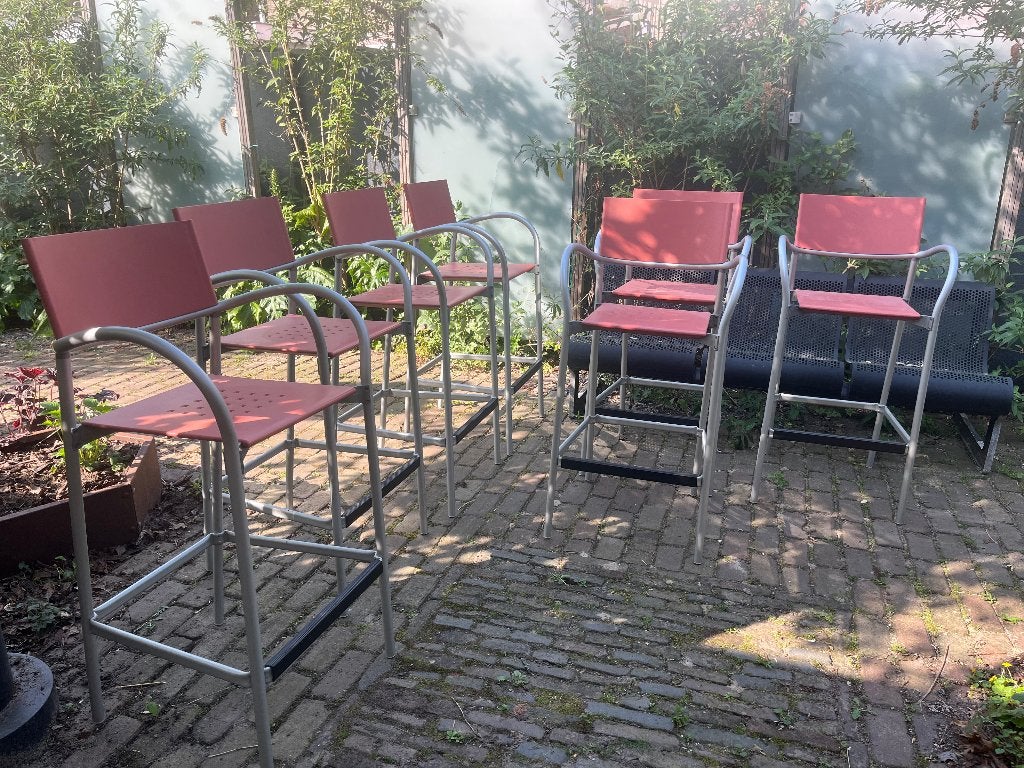 7x Segis Breeze Barkrukken, Veranda Italiaans Terras, Ophalen, Kunststof, 60 tot 90 cm