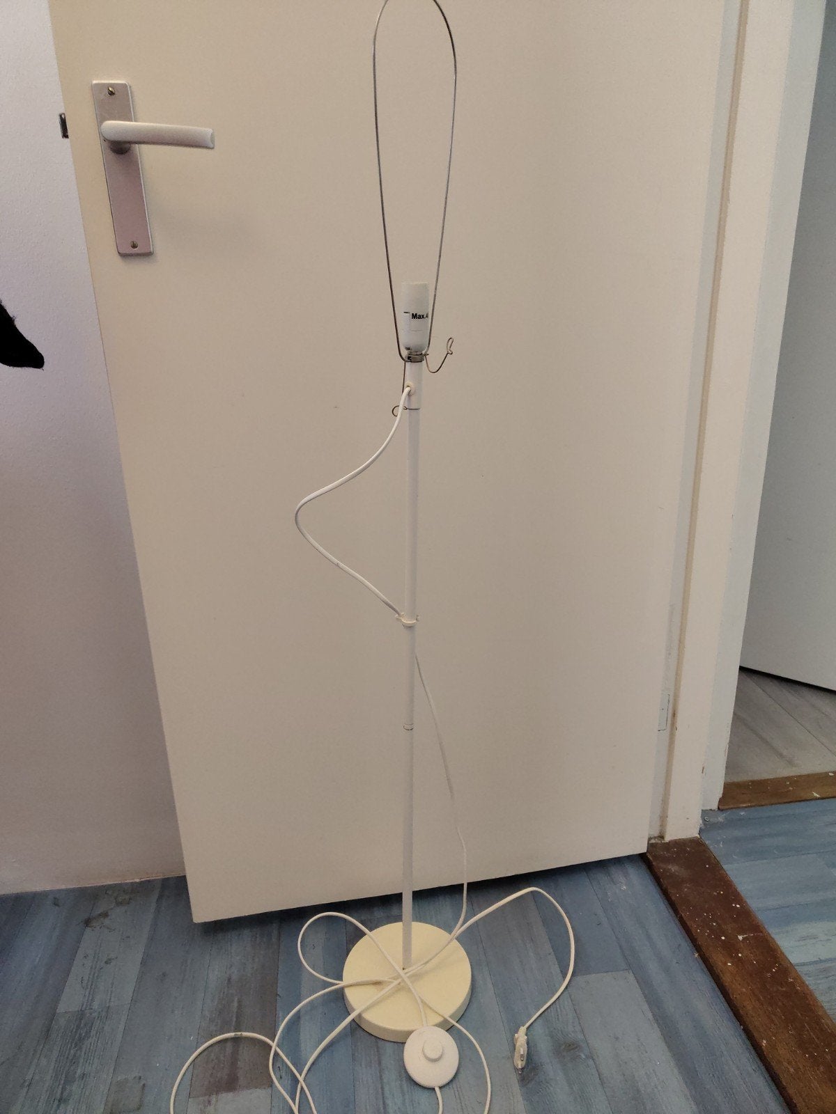 Ikea staande lamp zonder kap kleine fitting, Ophalen, Gebruikt, E14 (klein), 150 tot 200 cm