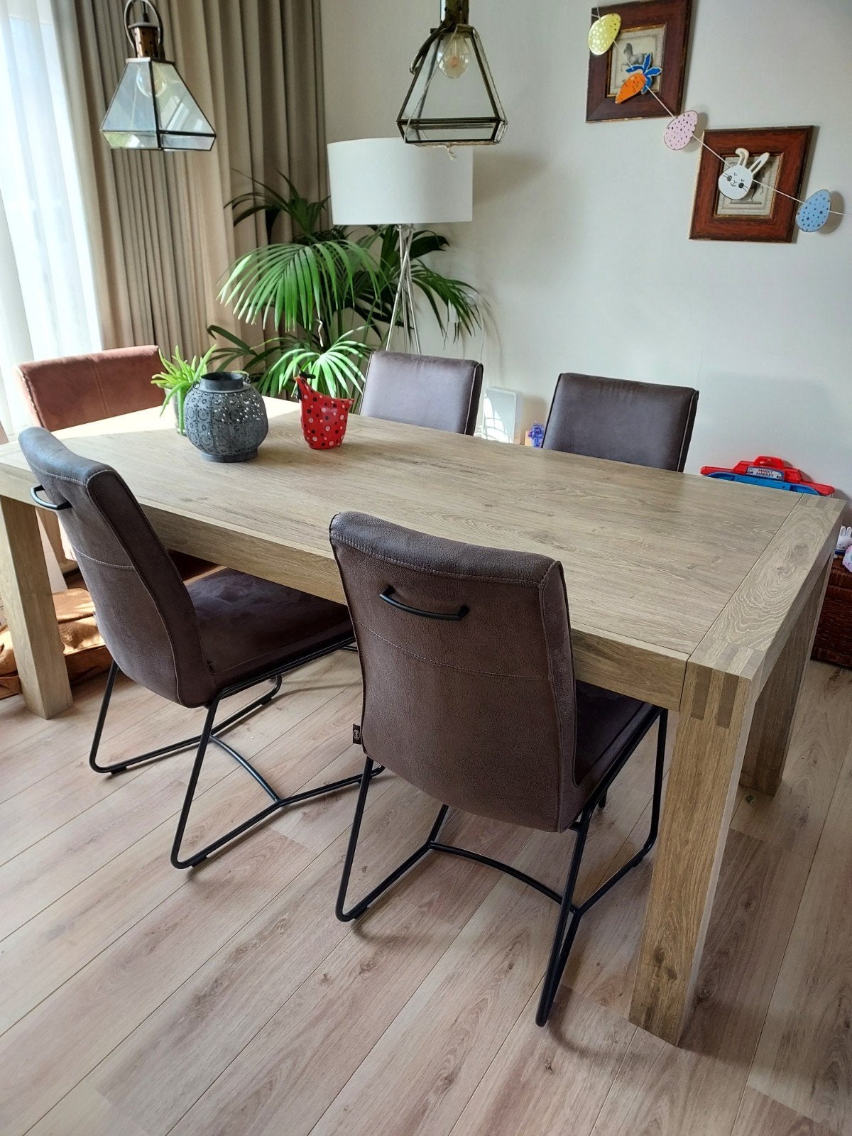 Eettafel in goede staat, Ophalen, Rechthoekig, 150 tot 200 cm, 50 tot 100 cm