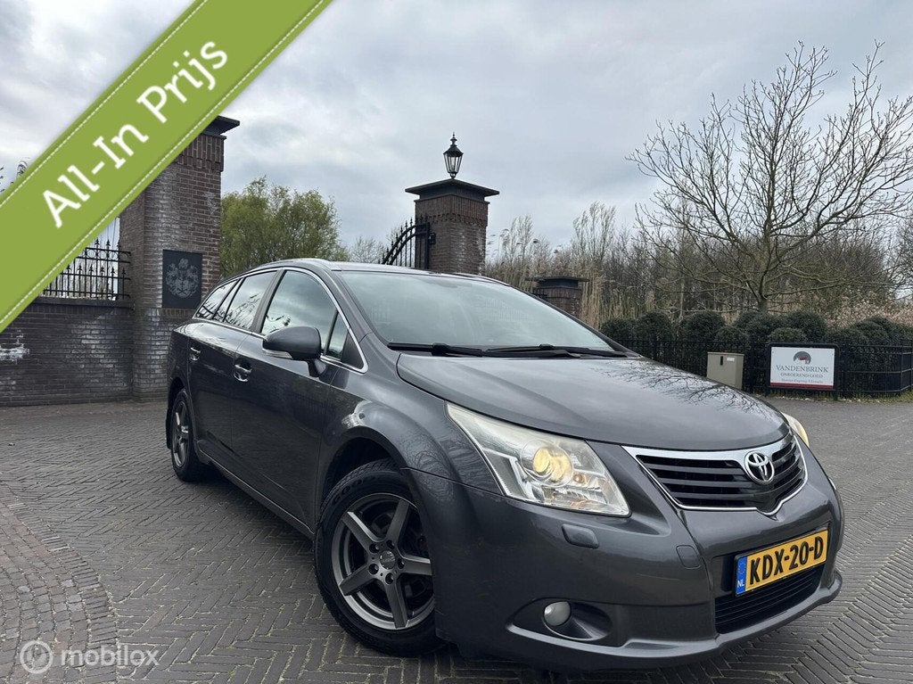 Toyota Avensis Wagon 2.0 VVTi Business 153pk! Trekhaak✅, Voorwielaandrijving, Zwart, 4 cilinders, Met garantie (alle)
