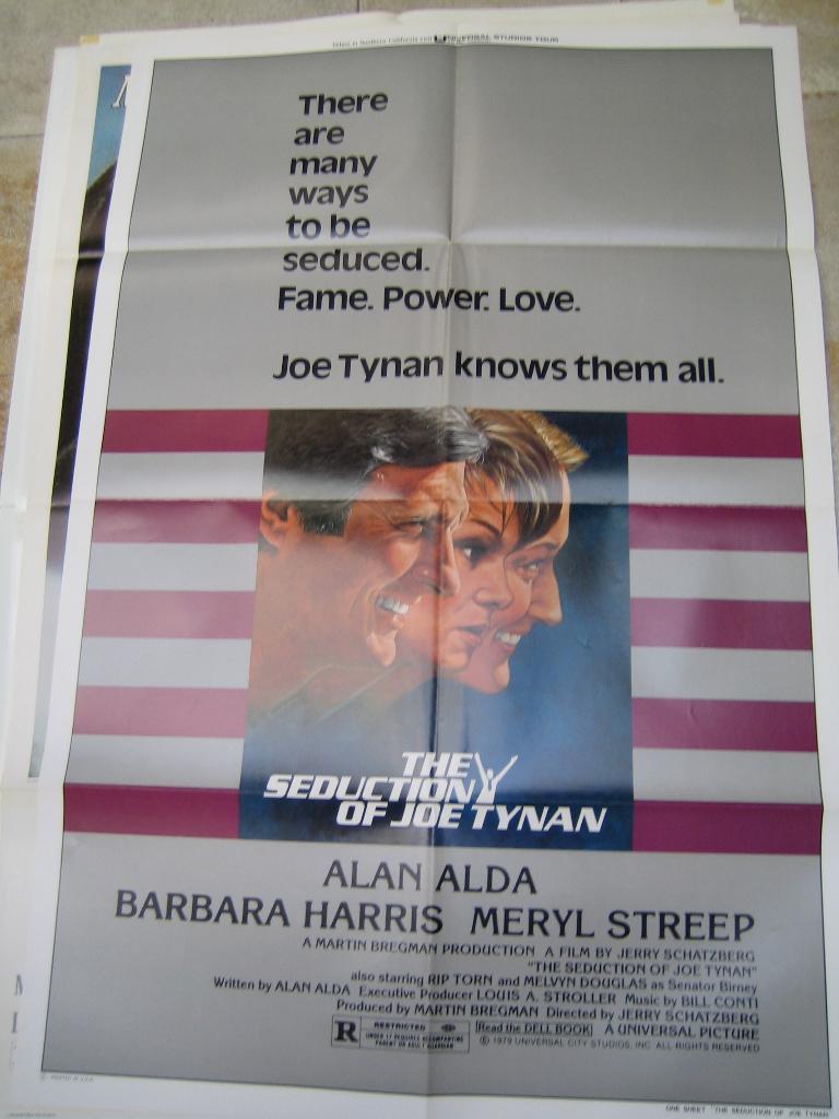 Alan Alda Barbara Harris Seduction of Joe Tynan, Ophalen of Verzenden, Zo goed als nieuw, Film, Poster