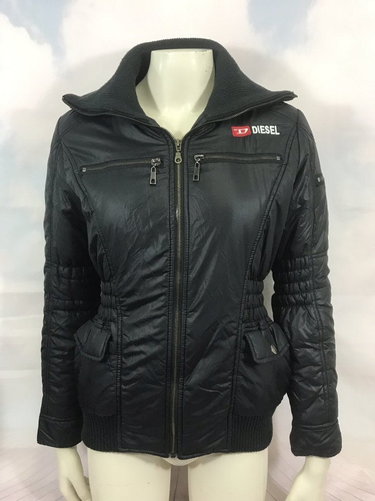 Diesel zwarte winterjas maat L (3C3), Tweedehands verkoop, Zwart, Ophalen of Verzenden, Tweedehands verkoop