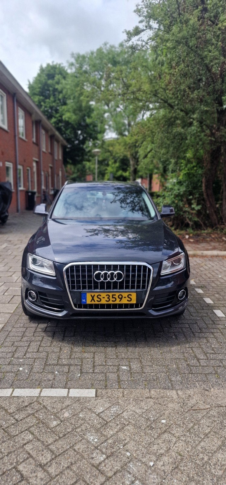 Audi Q5 2.0 TDI 110KW 2015 Blauw, Voorwielaandrijving, 1730 kg, Stof, Zwart