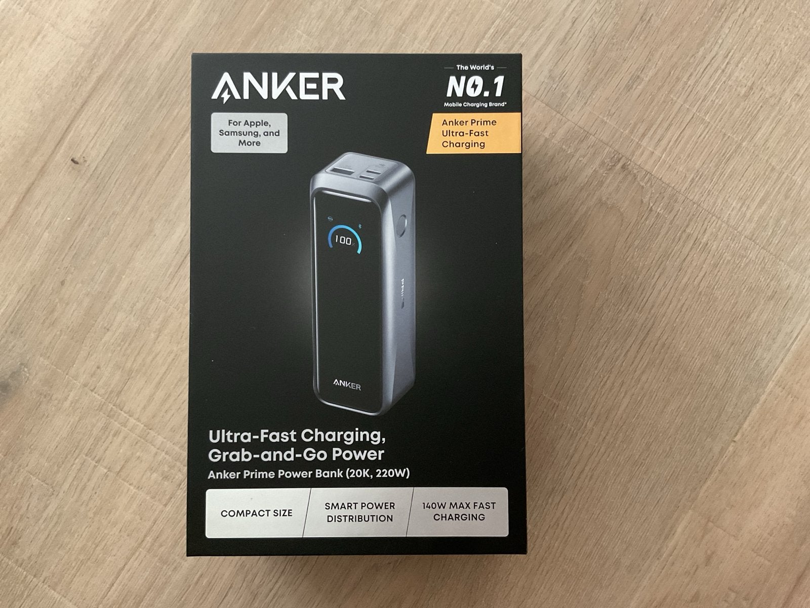 Anker Prime Power Bank 20K, 220W - Nieuw in doos, Ophalen of Verzenden, Nieuw