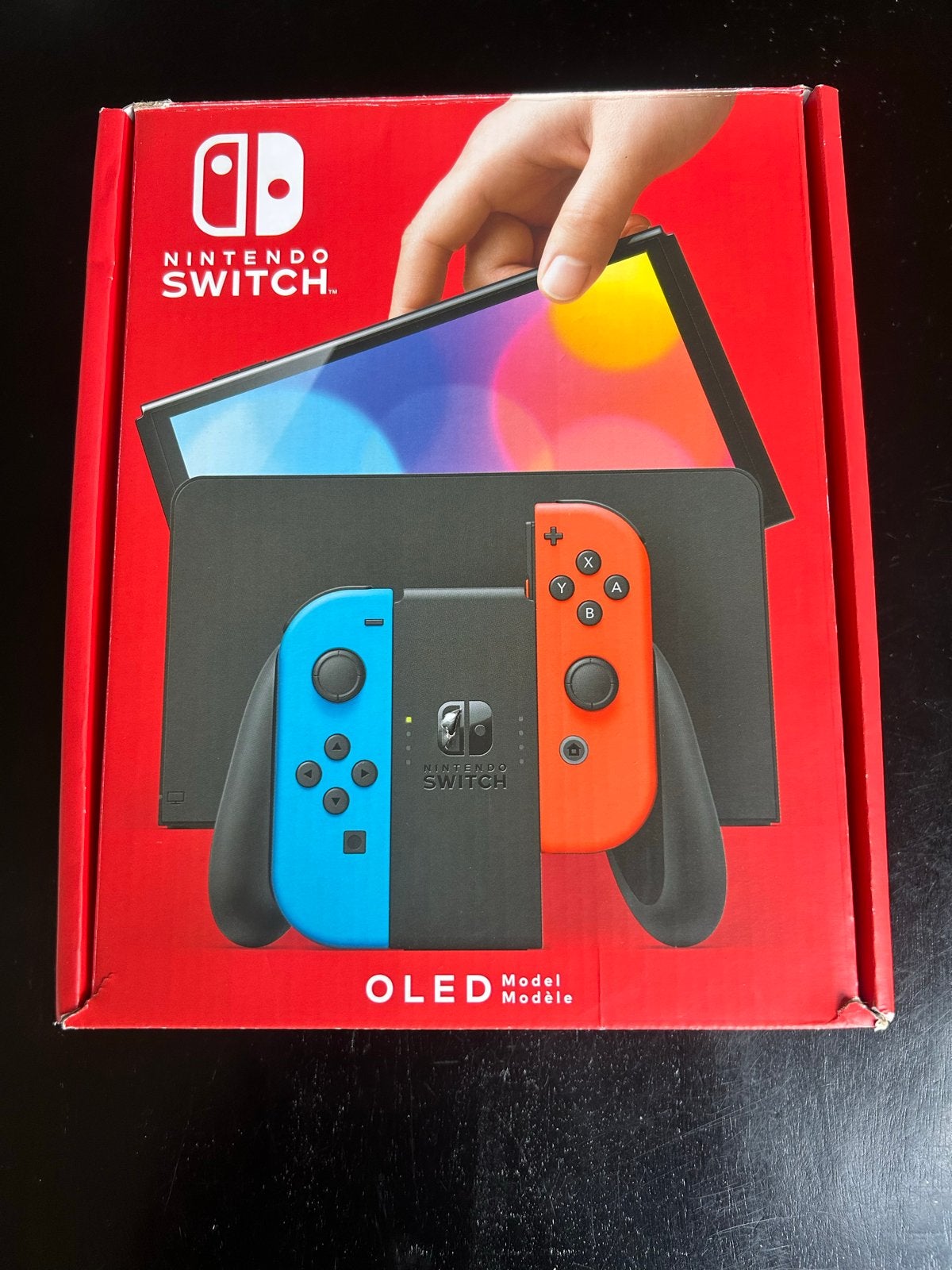 Nintendo Switch OLED met 4 controllers en Mario Party Supers, Switch OLED, Met games, Ophalen of Verzenden, Zo goed als nieuw