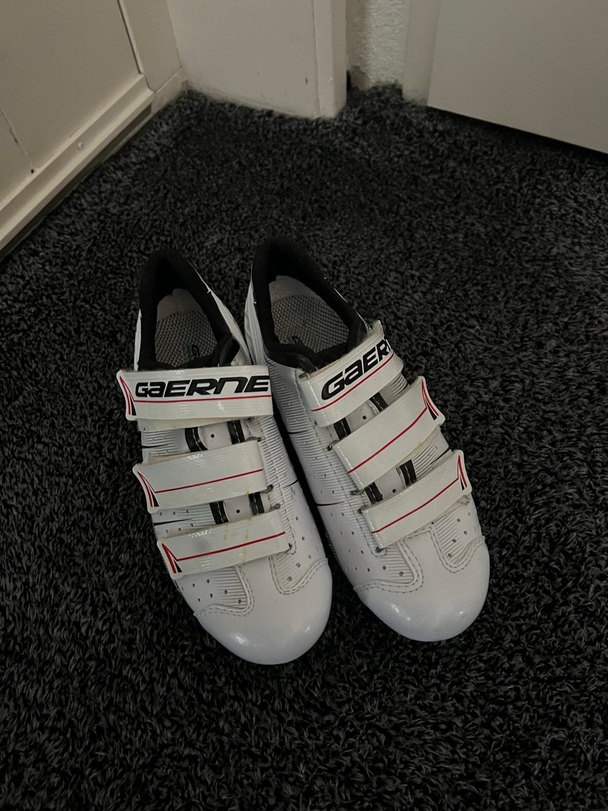Gaerne Fietsschoenen maat 36 - Wit met rood/zwart, Ophalen, Gebruikt, Overige maten, Schoenen