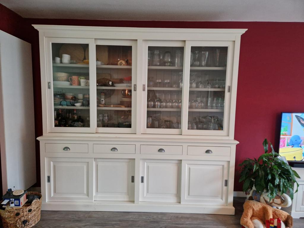 Buffetkast creme wit, Ophalen, Gebruikt, 200 cm of meer, 150 tot 200 cm