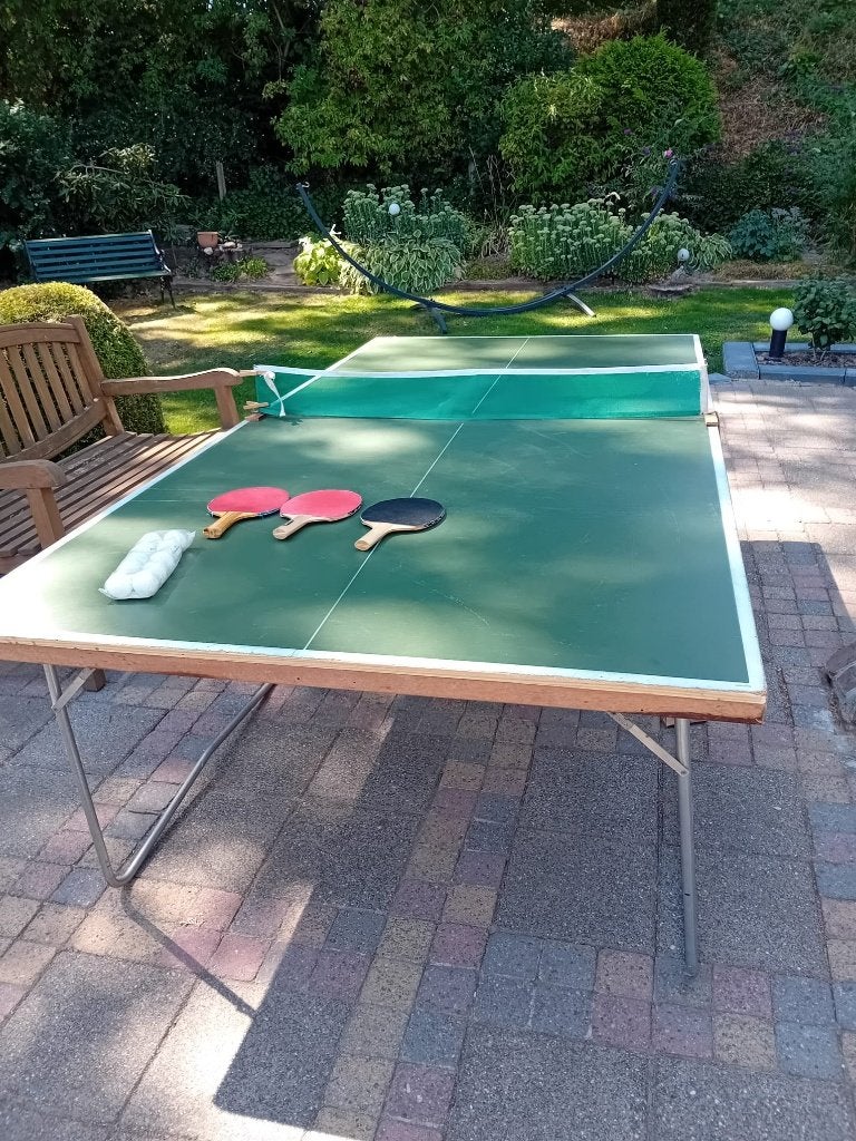 Gebruikte Tafeltennistafel voor Buiten - Inklapbaar, Ophalen, Gebruikt, Tafel Outdoor, Inklapbaar