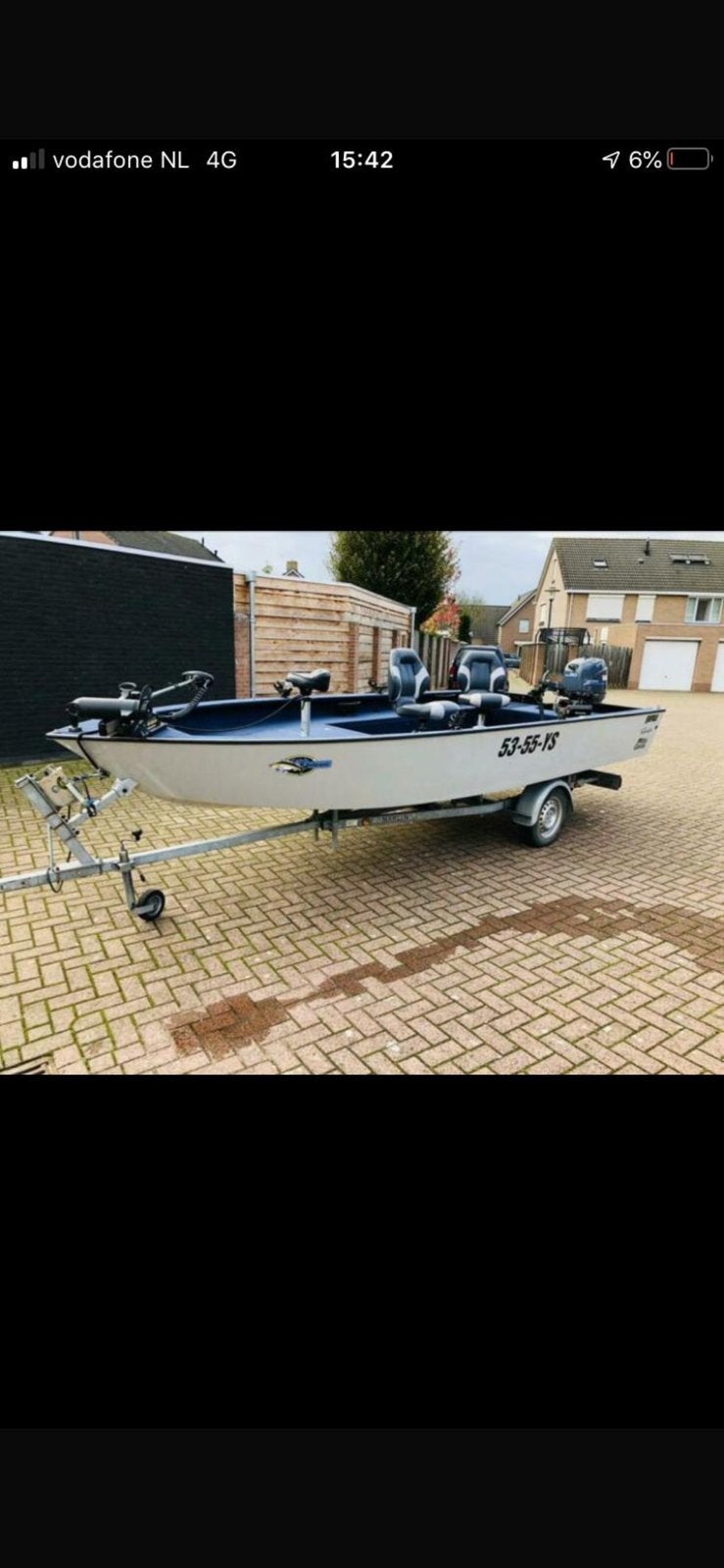 Aluminium visboot, Watersport en Boten, Overige merken, 70 cm, Gebruikt, 5 m
