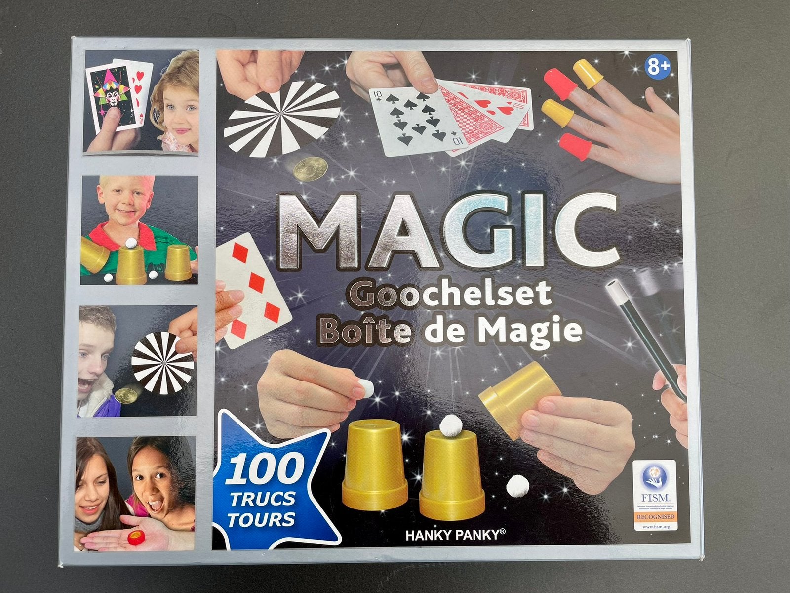 TE KOOP: magic goochelset met 100 trucjes - ZGAN, Ophalen of Verzenden, Zo goed als nieuw, Ontdekken